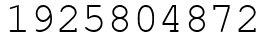 Число 1925804872.