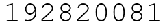 Число 192820081.