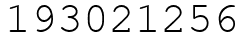 Число 193021256.