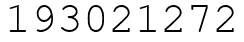 Число 193021272.