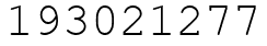 Число 193021277.