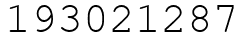 Число 193021287.
