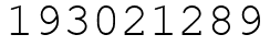 Число 193021289.