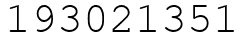 Число 193021351.