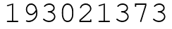 Число 193021373.