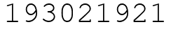 Число 193021921.