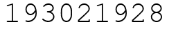 Число 193021928.