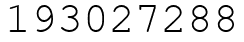 Число 193027288.