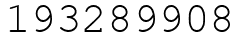 Число 193289908.