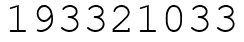 Число 193321033.