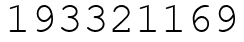 Число 193321169.