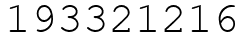 Число 193321216.