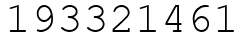 Число 193321461.