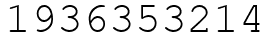 Число 1936353214.