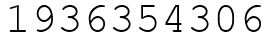 Число 1936354306.