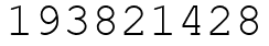 Число 193821428.