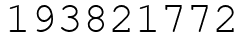 Число 193821772.