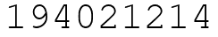 Число 194021214.