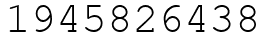 Число 1945826438.
