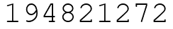 Число 194821272.