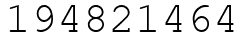 Число 194821464.