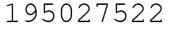 Число 195027522.