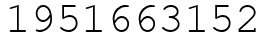 Число 1951663152.