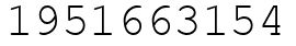 Число 1951663154.
