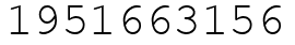 Число 1951663156.