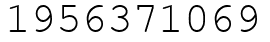 Число 1956371069.