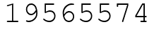 Число 19565574.