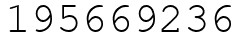 Число 195669236.