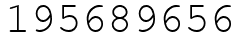 Число 195689656.