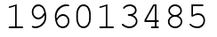 Число 196013485.