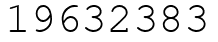 Число 19632383.