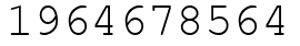 Число 1964678564.