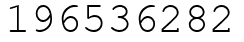Число 196536282.