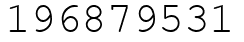 Число 196879531.