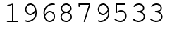 Число 196879533.