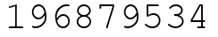 Число 196879534.