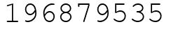 Число 196879535.