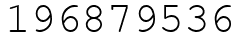 Число 196879536.