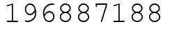 Число 196887188.