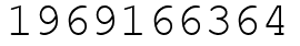 Число 1969166364.