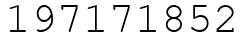 Число 197171852.