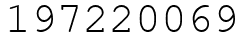 Число 197220069.