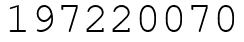 Число 197220070.