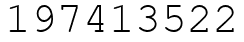 Число 197413522.