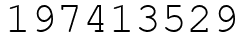Число 197413529.