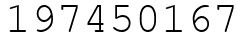 Число 197450167.